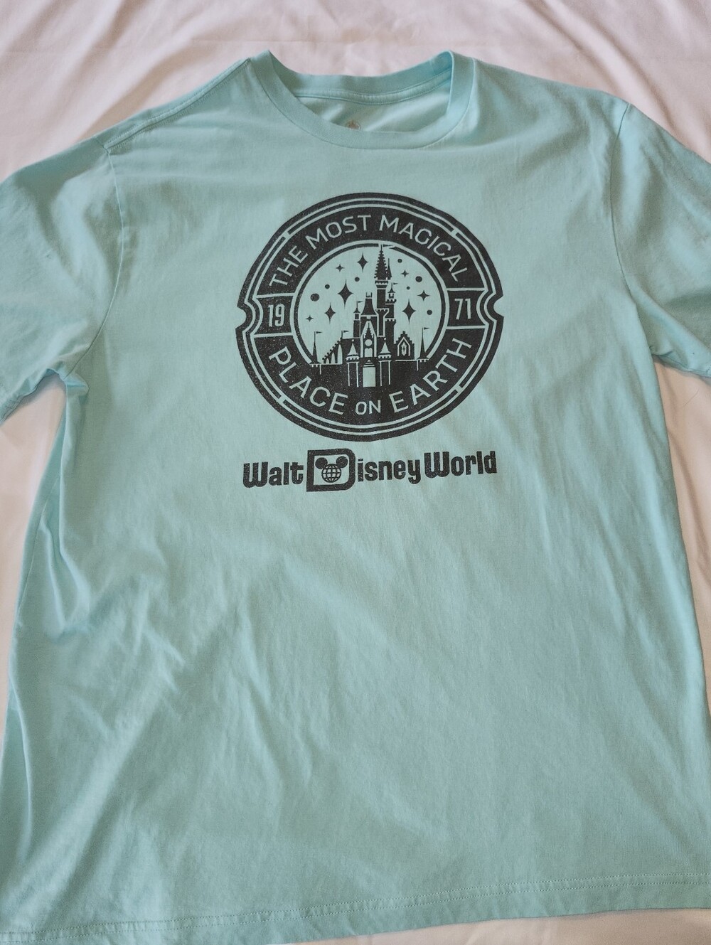 Walt Disney World "The Most Magical Place On Earth 1971" Mint Green Tee Adult L